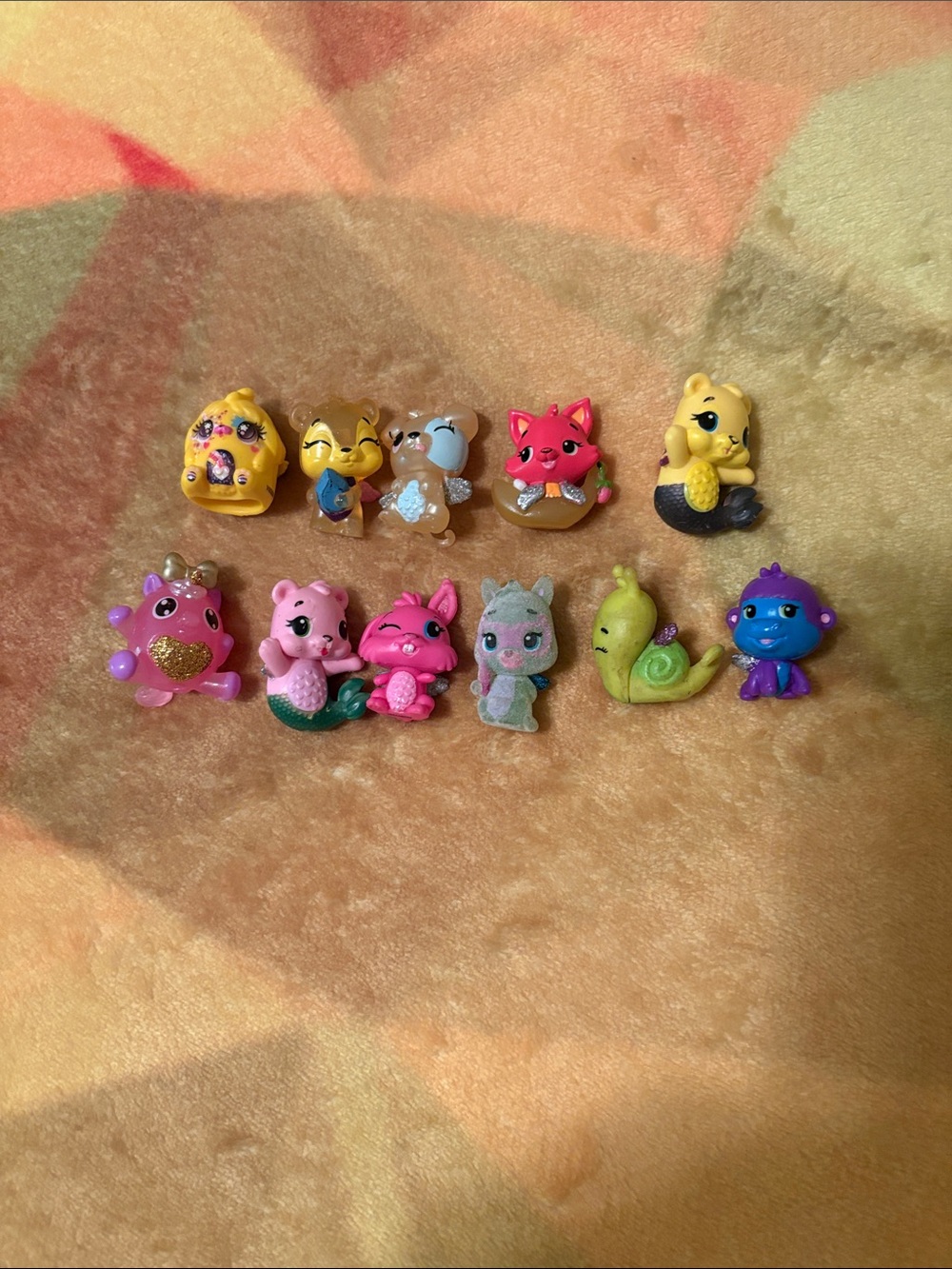 Hatchimals Colorful Small Pets Mini Figurine Toy Set - Pink, Yellow, Green, Blue